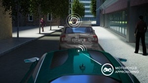 Motorcycle approaching