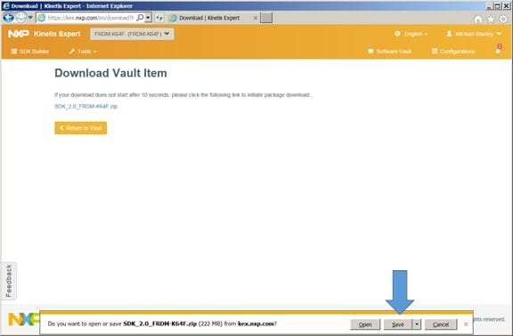 Specify where you want to install your KSDK