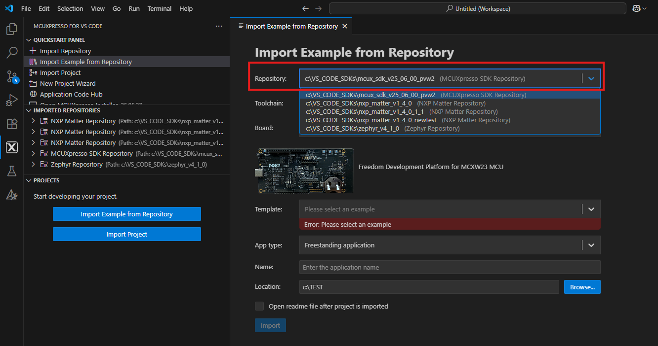 Getting Started with FRDM-MCXW23