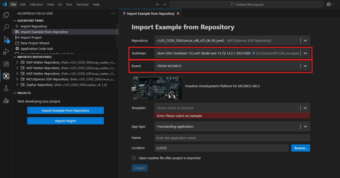 Getting Started with FRDM-MCXW23