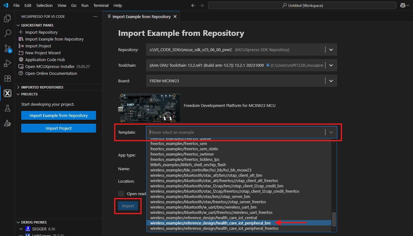 Getting Started with FRDM-MCXW23