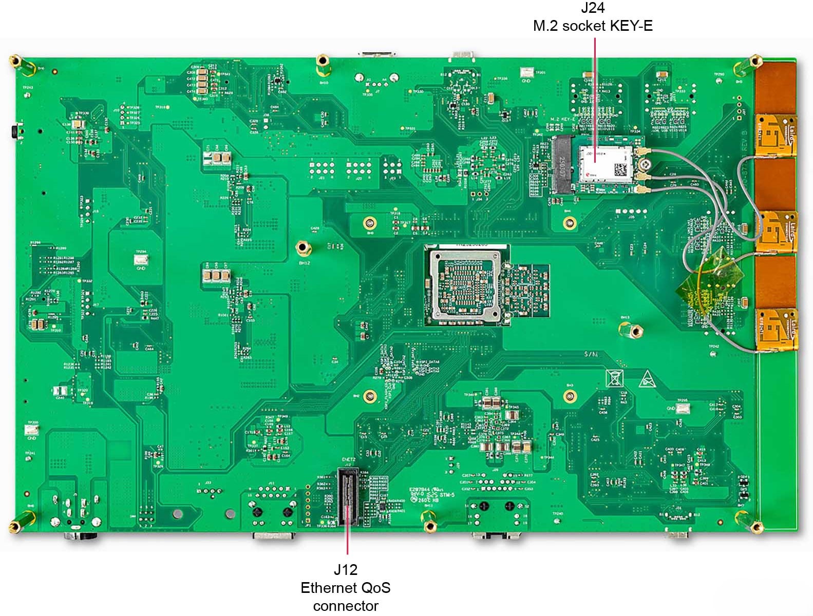 Figure 2. i.MX 95 19 mm x 19 mm EVK Board Bottom