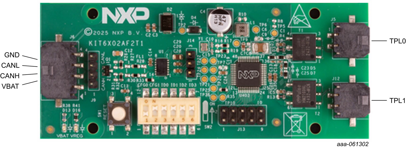 Figure 1. KIT6402AP2T1 connectors
