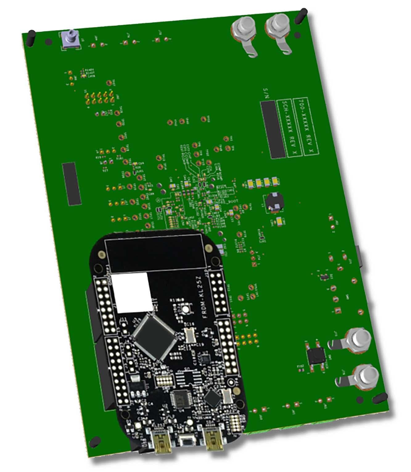 Figure 2. KL25Z Assembly on FS04 Evaluation Board