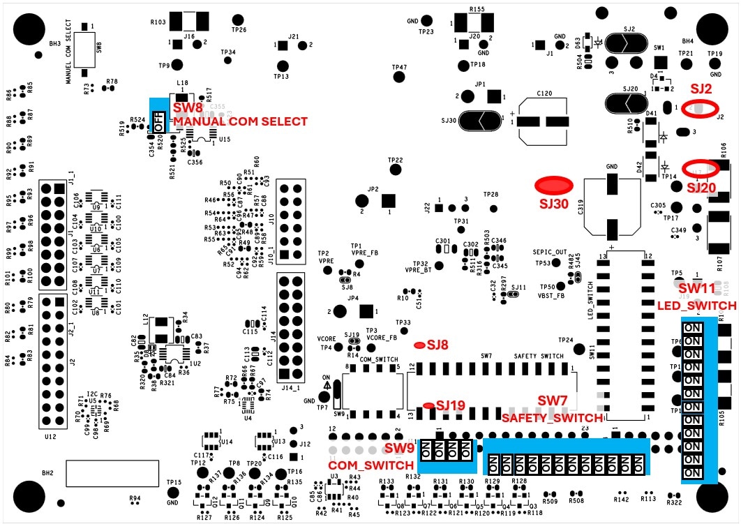 Figure 4. Default Board Configuration Bottom