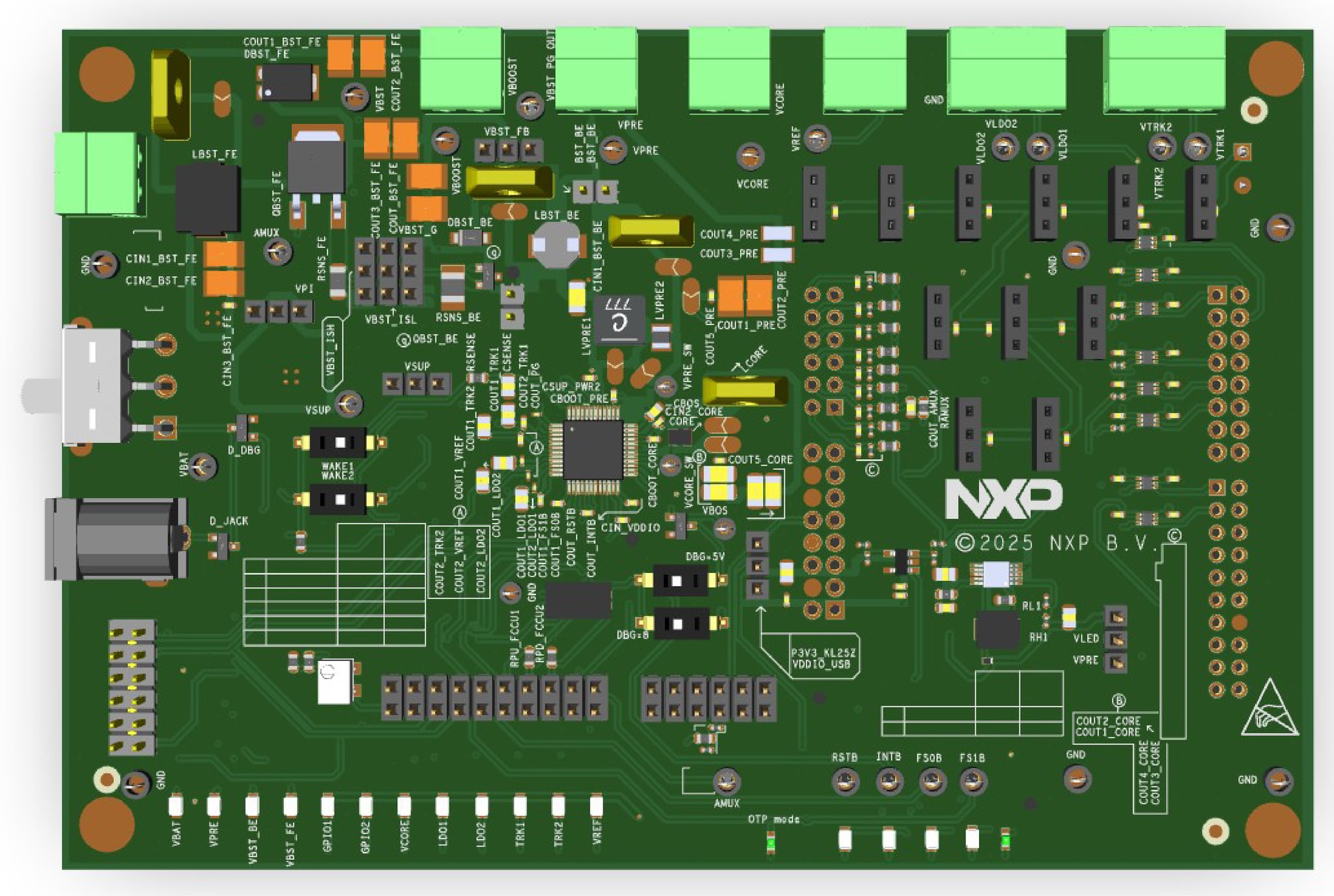 Figure 3. Default Jumper Configuration on KITVR249SKEEVM