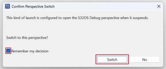 Confirm Perspective Switch
