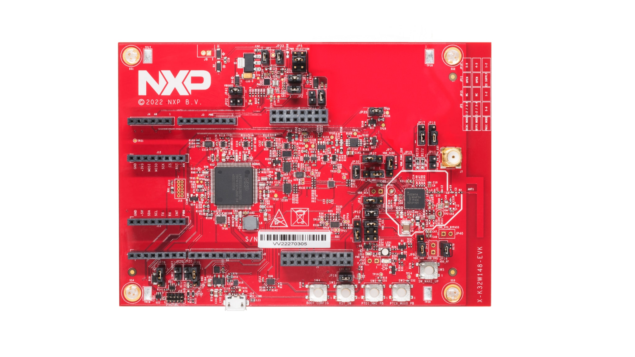 マルチプロトコル無線対応K32W148評価キット NXP Semiconductors
