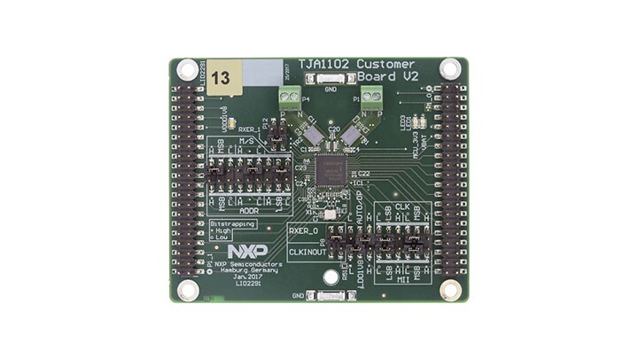 TJA1102-EVB | Dual Port Automotive Ethernet 100BASE-T1 PHY