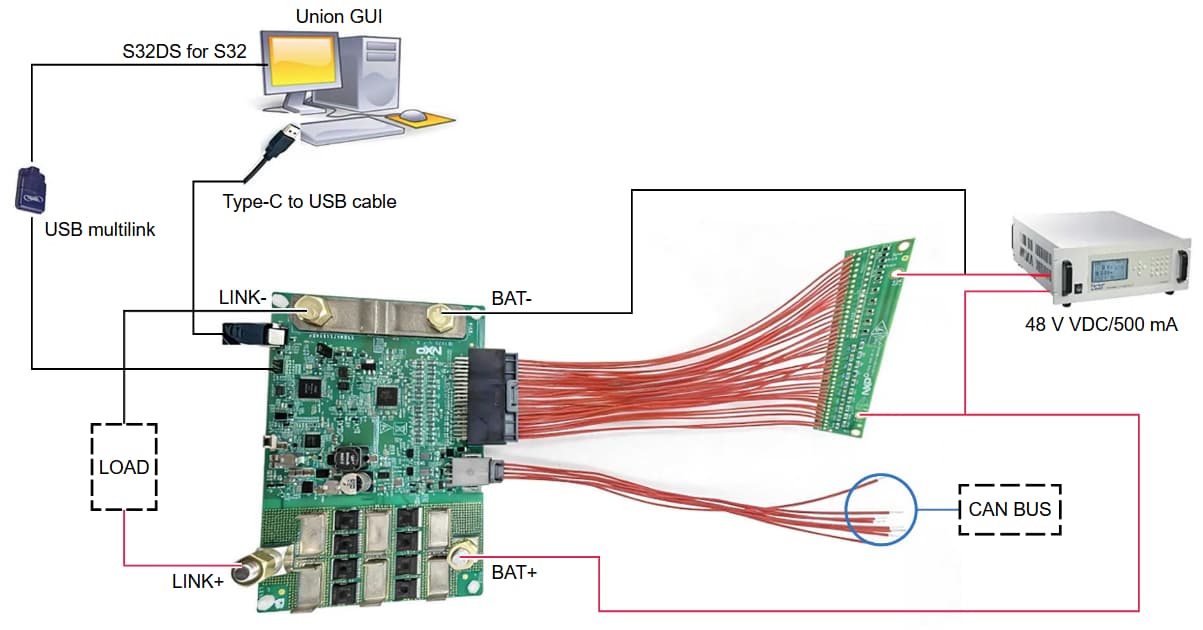 GS-EVBMA7518S48V-IMG9 - Build and Load - EVBMA7518S48V Setup Based on the Battery Simulator 