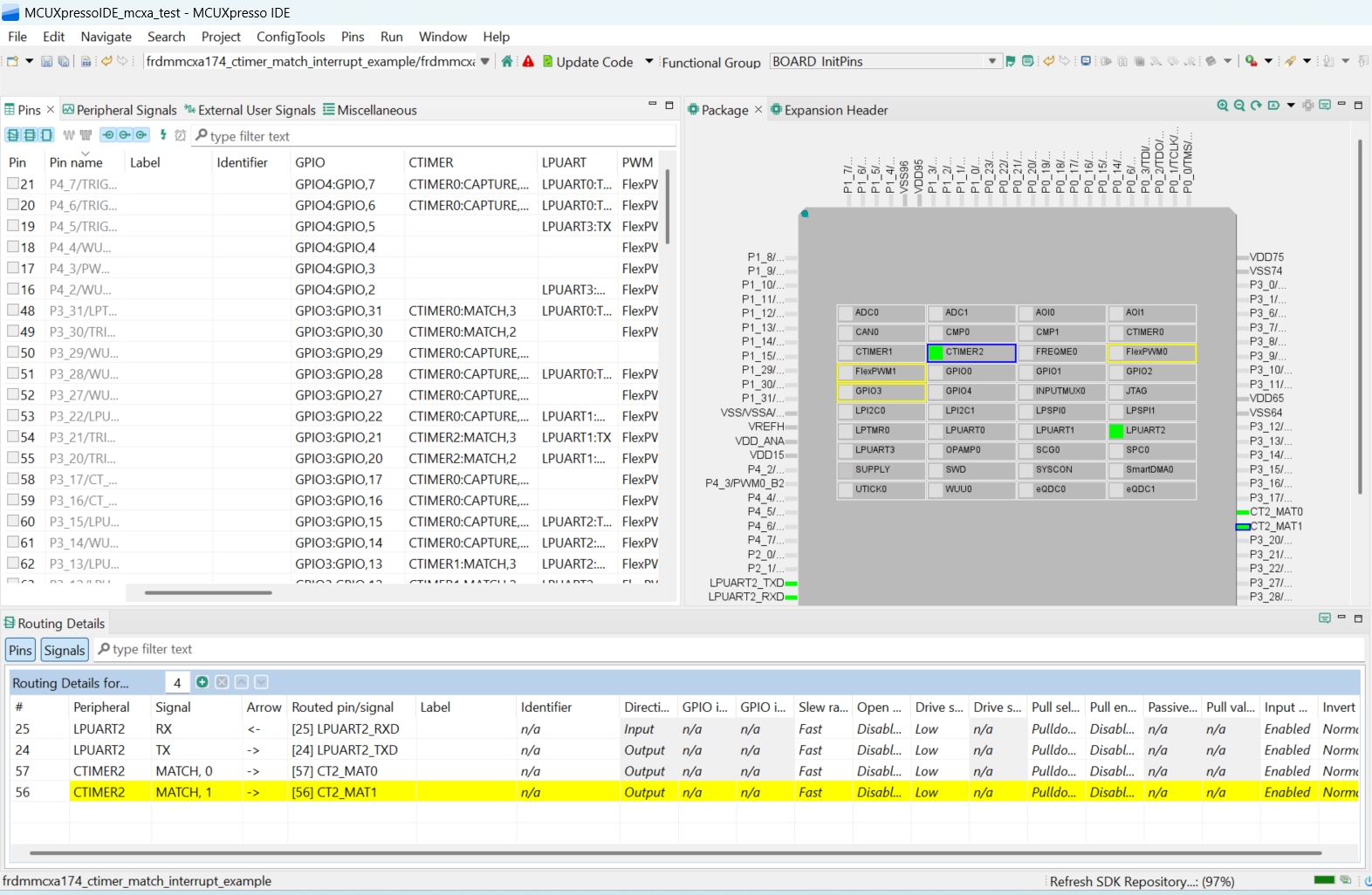 Clone an Example Project Using MCUXpresso Config Tool for 3rd Party IDE - step 2