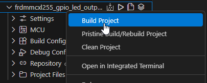 Modify an SDK Project Using the Config Tools on MCUXpresso for VS Code - step 3