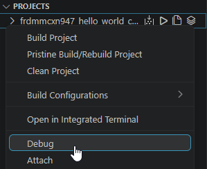 GS-FRDM-MCXN947 - MCUX VS Code: Build & Flash - Step 11