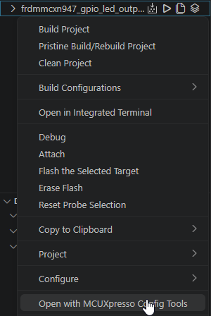 GS-FRDM-MCXN947 - MCUX VS Code: Modify SDK Step 8