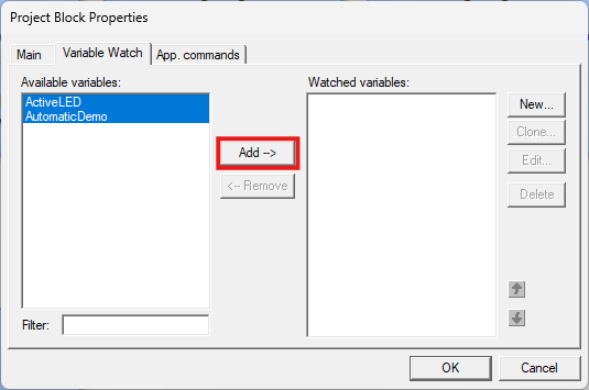 FM Watch Variables