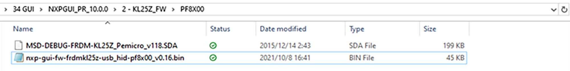 Figure 9. PF8X00 Folder Example