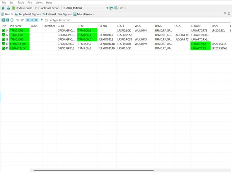 Use the pins tools to modify the LED routed pin - step 1