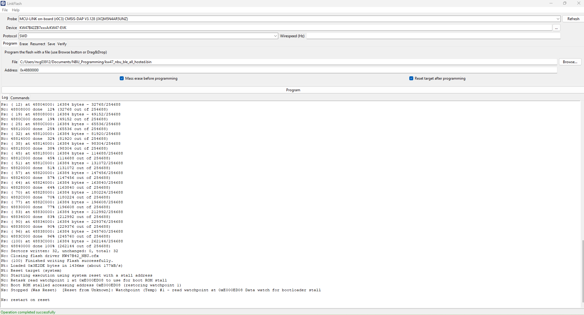 Updating NBU for wireless examples - step 3