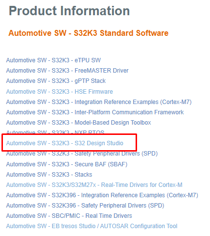 Download S32K3 Development Package 1
