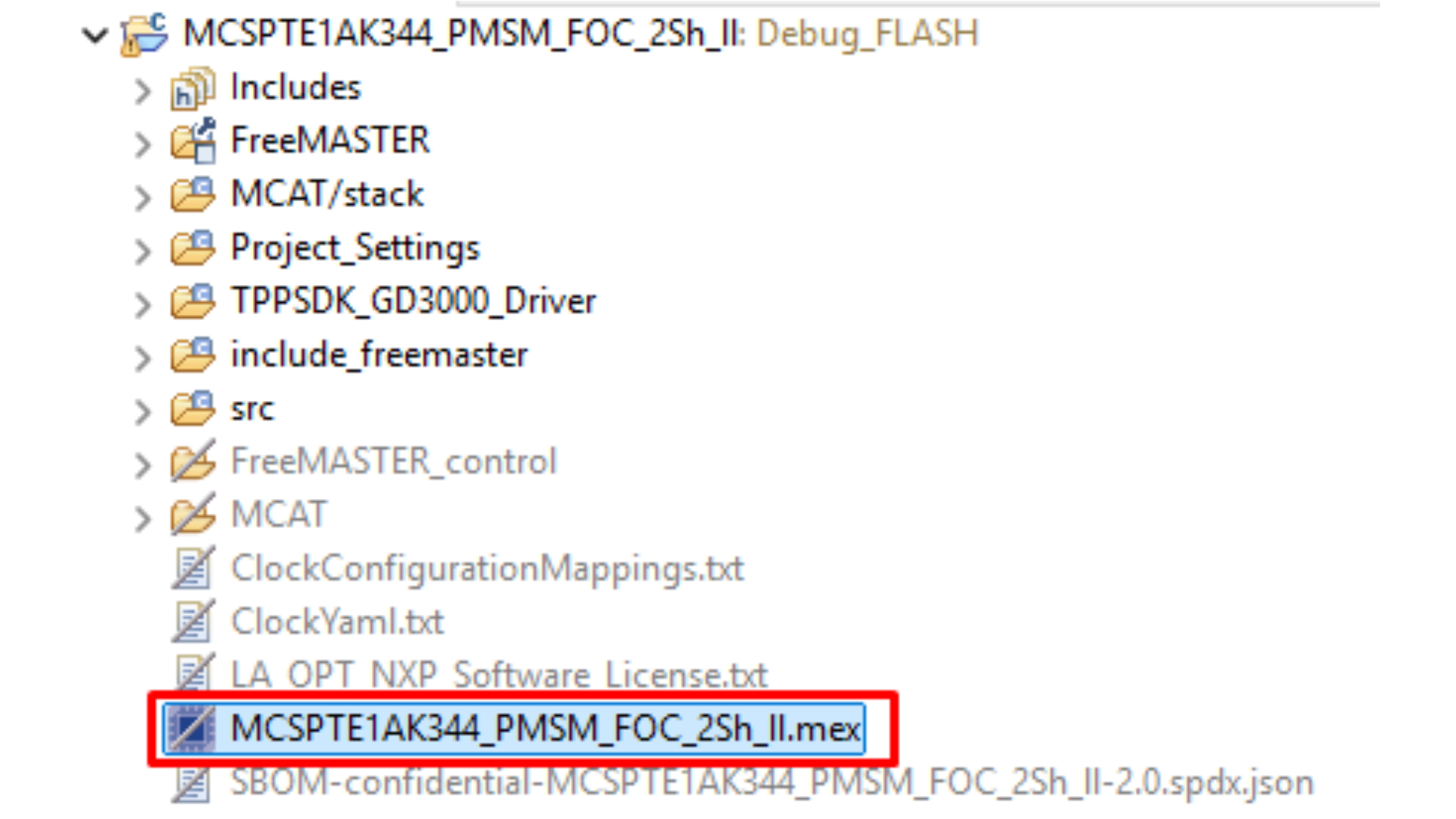 Figure 34. MEX file