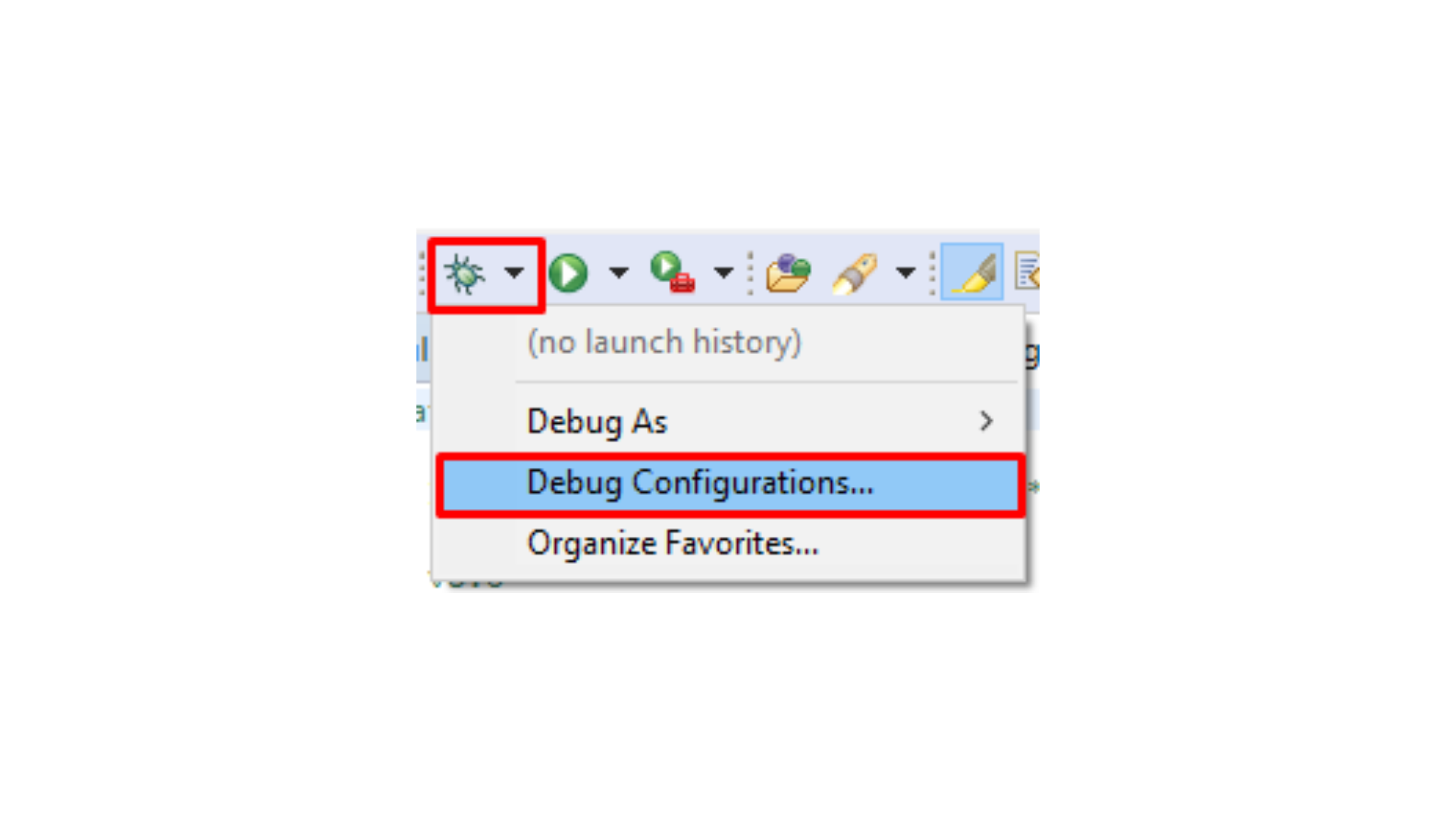 Figure 38. Debug Menu