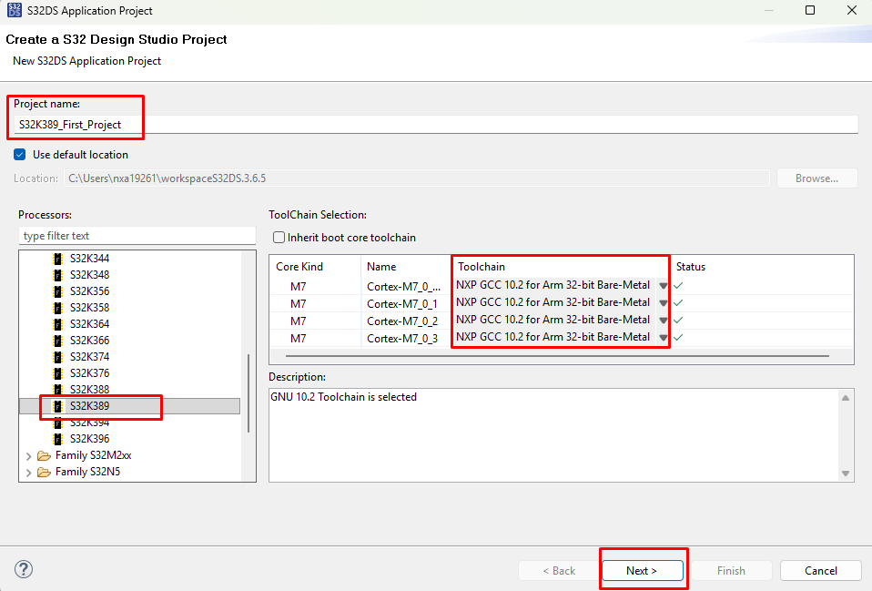 S32K389 First project