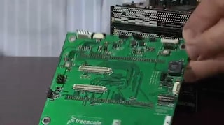 TWR-K70向けLCDパネル・インタフェース・モジュール - デモ