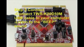 TWR-K20D50M上でのプリロード済みプログラムの実行方法 - ハウツー